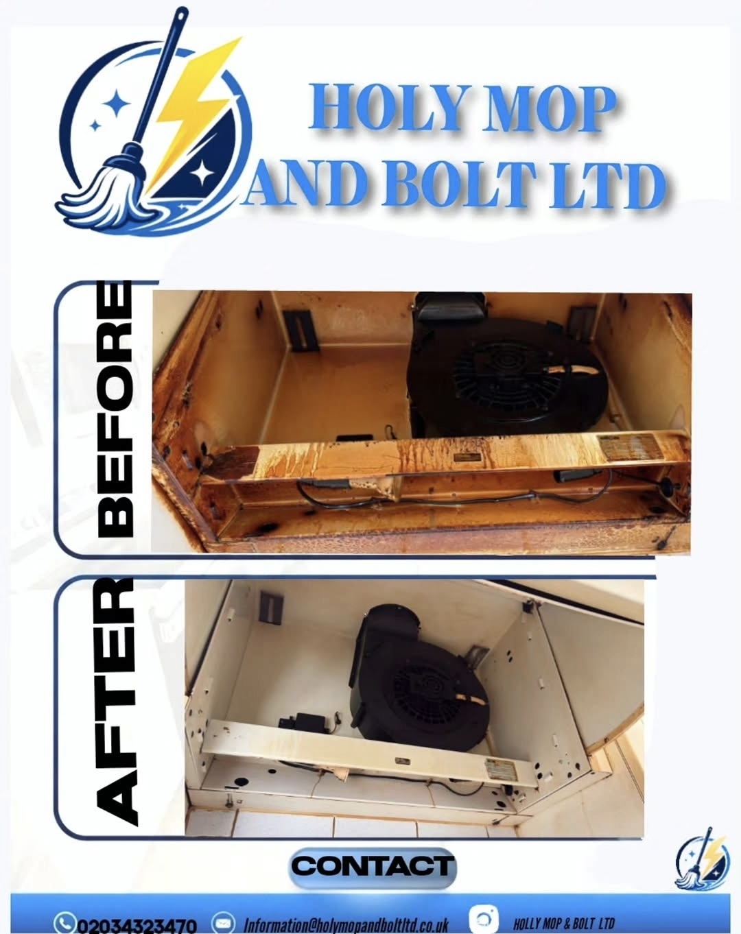 Cleaning work by HOLY MOP & BOLT